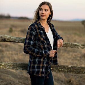 Pladra Fireside Flannel Plaid Button Down Shirt